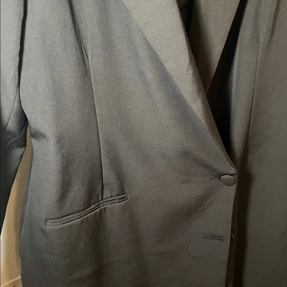 Missguided Black Blazer Single Button Dress - Picture 3 of 4